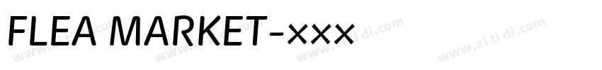 FLEA MARKET字体转换